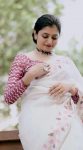 NEW ARRIVAL CRUSH GEORGETTE THREAD EMBROIDER WORK SAREE WITH UNSTITCH BLOUSE FESTIVE WEAR WHOLESALE PRICE ETHNIC GARMENT (4)