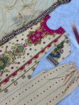 NEW ARRIVAL DIGITAL PRINTED WITH REAL MIRROR HAND WORK TOP BOTTOM WITH DUPATTA FESTIVE WEAR WHOLESALE PRICE ETHNIC GARMENT (2)