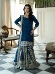 NEW ARRIVAL FAUX GEORGETTE EMBROIDERY SEQUENCE WORK  TOP SHARARA WITH DUPATTA RAMA