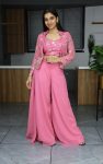 NEW ARRIVAL GEORGETTE EMBROIDERY SEQUENCE WORK TOP BOTTOM WITH KOTI PARTY WEAR WHOLESALE PRICE ETHNIC GARMENT (3)