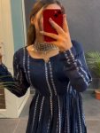 NEW ARRIVAL GEORGETTE LINING DIGITAL PRINTED TOP CASUAL WEAR WHOLESALE PRICE ETHNIC GARMENT (4)