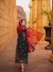NEW ARRIVAL GEORGETTE SEQUENCE EMBROIDERY WORK TOP BOTTOM WITH DUPATTA PARTY WEAR WHOLESALE PRICE ETHNIC GARMENT (6)