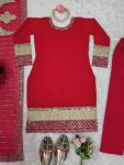 NEW ARRIVAL GEORGETTE THREAD SEQUENCE MIRROR WORK TOP BOTTOM WITH DUPATTA PARTY WEAR WHOLESALE PRICE ETHNIC GARMENT (5)