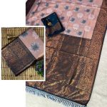 NEW ARRIVAL KANJIVARAM SILK COPPER AND GOLD ZARI WEAVING WORK SAREE WITH UNSTITCHED BLOUSE FESTIVE WEAR WHOLESALE PRICE ETHNIC GARMENT (6)