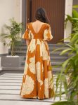 NEW ARRIVAL MUSLIN DIGITAL PRINTED GOWN WITH BOTTOM CASUAL WEAR WHOLESALE PRICE ETHNIC GARMENT (4)