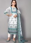 NEW ARRIVAL MUSLIN DIGITAL PRINTED WITH SEQUENCE WORK KURTI WITH DUPATTA CASUAL WEAR WHOLESALE PRICE ETHNIC GARMENT (3)