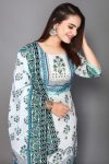 NEW ARRIVAL MUSLIN DIGITAL PRINTED WITH SEQUENCE WORK KURTI WITH DUPATTA CASUAL WEAR WHOLESALE PRICE ETHNIC GARMENT (3)