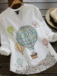 NEW ARRIVAL RAYON DIGITAL PRINTED ONLY TOP WHITE