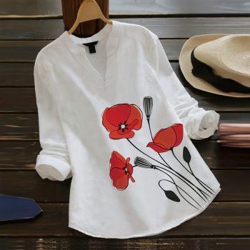 NEW ARRIVAL RAYON DIGITAL PRINTED ONLY TOP WHITE