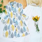 LATEST RAYON DIGITAL PRINTED TOP WITH PALAZZO YELLOW