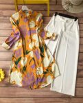 LATEST RAYON DIGITAL PRINTED TOP WITH PALAZZO YELLOW