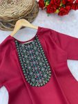 NEW ARRIVAL RAYON EMBROIDERY WORK KURTI CASUAL WEAR WHOLESALE PRICE ETHNIC GARMENT (37)