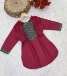 NEW ARRIVAL RAYON EMBROIDERY WORK KURTI CASUAL WEAR WHOLESALE PRICE ETHNIC GARMENT (37)