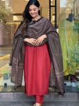 NEW ARRIVAL RAYON RADYMADE LACE WORK TOP BOTTOM WITH DUPATTA CASUAL WEAR WHOLESALE PRICE ETHNIC GARMENT (5)