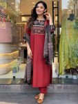 NEW ARRIVAL RAYON RADYMADE LACE WORK TOP BOTTOM WITH DUPATTA CASUAL WEAR WHOLESALE PRICE ETHNIC GARMENT (5)