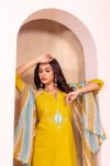 NEW ARRIVAL ROMAN SILK EMBROIDERY WORK TOP BOTTOM WITH DUPATTA PARTY WEAR WHOLESALE PRICE ETHNIC GARMENT (2)