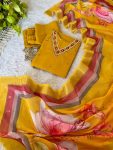 NEW ARRIVAL ROMAN SILK HANDWORK TOP BOTTOM WITH DUPATTA YELLOW (2) (1)
