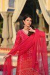 NEW ARRIVAL SOFT CHINON SILK SEQUENCE EMBROIDERY WORK TOP BOTTOM WITH DUPATTA FESTIVE WEAR WHOLESALE PRICE ETHNIC GARMENT (5)