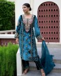 NEW ARRIVAL VISCOSE VELVET EMBROIDERY SEQUENCE MOTI WORK TOP PALAZZO WITH DUPATTA PARTY WEAR WHOLESALE PRICE ETHNIC GARMENT (7)