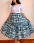 NRE ARRIVAL MUSLIN AND HAKOBA IKAT PRINTED ANARKALI DRESS CASUAL WEAR WHOLESALE PRICE ETHNIC GARMENT (2)