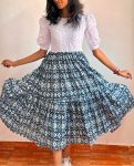 NRE ARRIVAL MUSLIN AND HAKOBA IKAT PRINTED ANARKALI DRESS CASUAL WEAR WHOLESALE PRICE ETHNIC GARMENT (2)