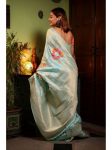 RICH LOOK BANARASI SILK GOLD JARI WEAVING WORK SAREE WITH UNSTITCHED BLOUSE FESTIVE WEAL WHOLESALE PRICE ETHNIC GARMENT (19)