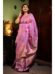 RICH LOOK BANARASI SILK GOLD JARI WEAVING WORK SAREE WITH UNSTITCHED BLOUSE FESTIVE WEAL WHOLESALE PRICE ETHNIC GARMENT (13)