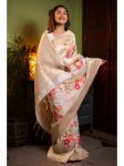 RICH LOOK BANARASI SILK GOLD JARI WEAVING WORK SAREE WITH UNSTITCHED BLOUSE FESTIVE WEAL WHOLESALE PRICE ETHNIC GARMENT (5)