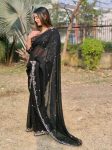 RICH LOOK CANDY CRUSH SEQUENCE EMBROIDERY CONTRAST PALLU WORK SAREE WITH UNSTITCHED BLOUSE PARTY WEAR WHOLESALE PRICE ETHNIC GARMENT (5)