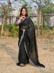 RICH LOOK CANDY CRUSH SEQUENCE EMBROIDERY CONTRAST PALLU WORK SAREE WITH UNSTITCHED BLOUSE PARTY WEAR WHOLESALE PRICE ETHNIC GARMENT (5)