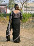RICH LOOK CANDY CRUSH SEQUENCE EMBROIDERY CONTRAST PALLU WORK SAREE WITH UNSTITCHED BLOUSE PARTY WEAR WHOLESALE PRICE ETHNIC GARMENT (5)