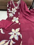 RICH LOOK FRENCH CREPE DIGITAL PRINTED TOP BOTTOM WITH DUPATTA CASUAL WEAR WHOLESALE PRICE ETHNIC GARMENT (5)