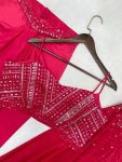 RICH LOOK FRENCH SILK SEQUENCE EMBROIDERY WORK DRAPE SKIRT TUBE BLOUSE WITH SHRUG PARTYWEAR WHOLESALE PRICE ETHNIC GARMENT (5)