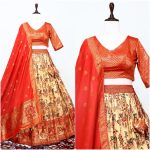 RICH LOOK PAITHANI SILK WEAVING WORK LEHNGA UNSTITCHED BLOUSE WITH DUPATTA FESTIVE WEAR WHOLESALE PRICE ETHNIC GARMENT (6)