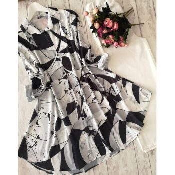 LATEST RAYON DIGITAL PRINTED TOP WITH PALAZZO BLACK