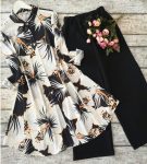 LATEST RAYON DIGITAL PRINTED TOP WITH PALAZZO BLACK