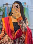 RICH LOOK SOFT COTTON KALAMKARI PRINT GOWN BOTTOM WITH DUPATTA FESTIVE WEAR WHOLESALE PRICE ETHNIC GARMENT WHOLESALE PRICE ETHNIC GARMENT(2)