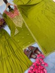 RICH LOOK VICHITRA SILK EMBROIDERY SEQUENCE AND CODING WORK TOP SHARARA WITH DUPATTA PARTY WEAAR WHOLESALE PRICE ETHNIC GARMENT (1)