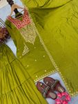 RICH LOOK VICHITRA SILK EMBROIDERY SEQUENCE AND CODING WORK TOP SHARARA WITH DUPATTA PARTY WEAAR WHOLESALE PRICE ETHNIC GARMENT (1)