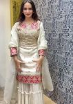 RICH LOOK VICHITRA SILK EMBROIDERY SEQUENCE AND CODING WORK TOP SHARARA WITH DUPATTA WEDDING WEAR WHOLESALE PRICE ETHNIC GARMENT (2)
