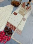 RICH LOOK VICHITRA SILK EMBROIDERY SEQUENCE AND CODING WORK TOP SHARARA WITH DUPATTA WEDDING WEAR WHOLESALE PRICE ETHNIC GARMENT (2)