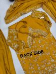 RICH LOOK VICHITRA SILK EMBROIDERY SEQUENCE WORK WITH REAL MIRROR TOP PALAZZO WITH DUPATTA FESTIVE WEAR WHOLESALE PRICE ETHNIC GARMENT (9)