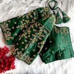 TRADITIONAL BANARASI JARI THREAD HAND WORK READY TO WEAR STITCHED BLOUSE PARTY WEAR WHOLESALE PRICE ETHNIC GARMENT (8)