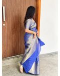 TRADITIONAL BANARASI SOFT SILK WEAVING WORK SAREE WITH UNSTITCHED BLOUSE PARTY WEAR WHOLESALE PRICE ETHNIC GARMENT (5)