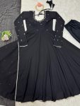 TRADITIONAL LACE BORDER WITH HAND WORK GOWN BOTTOM WITH DUPATTA PARTY WEAR WHOLESALE PRICE ETHNIC GARMENT (3)