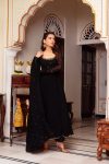 TRADITIONAL LACE BORDER WITH HAND WORK GOWN BOTTOM WITH DUPATTA PARTY WEAR WHOLESALE PRICE ETHNIC GARMENT (3)