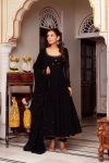 TRADITIONAL LACE BORDER WITH HAND WORK GOWN BOTTOM WITH DUPATTA PARTY WEAR WHOLESALE PRICE ETHNIC GARMENT (3)