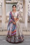 TRADITIONAL MANIPURI SILK PRINTED BORDER WORK LEHENGA CHOLI WITH DUPATTA PARTY WEAR WHOLESALE PRICE ETHNIC GARMENT (5)