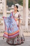 TRADITIONAL MANIPURI SILK PRINTED BORDER WORK LEHENGA CHOLI WITH DUPATTA PARTY WEAR WHOLESALE PRICE ETHNIC GARMENT (5)