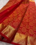 TRENDING BANARASI SOFT SILK WEAVING WORK SAREE WITH UNSTITCHED BLOUSE PARTY WEAR WHOLESALE PRICE ETHNIC GARMENT (3)
